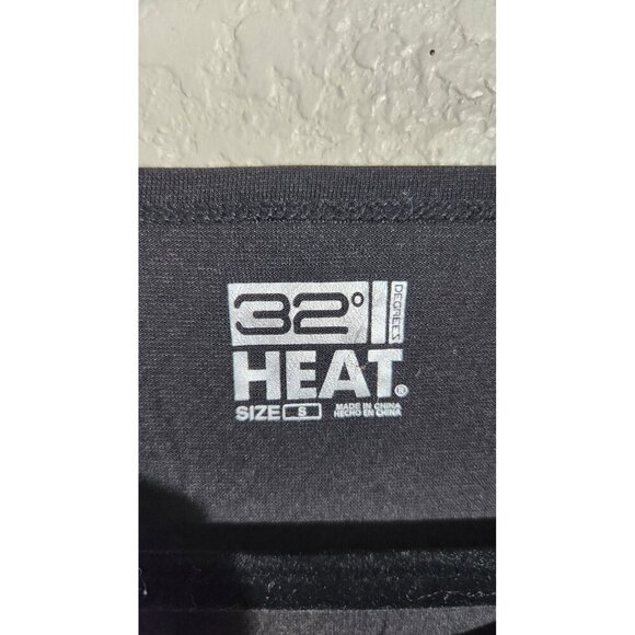 32 Degrees HEAT Shirt Womens Small Black Long Sleeve Lightweight Stretch Layer - Picture 2 of 9